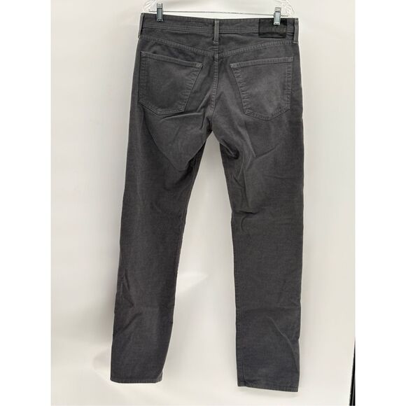 AG Adriano Goldschmied Pants The Graduate Men 33 x 32 GRAY Sueded Tailored Leg - Picture 2 of 13